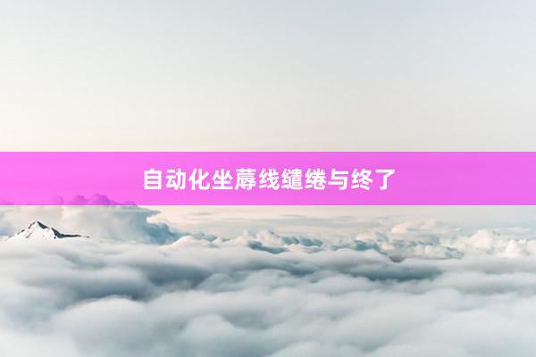 自动化坐蓐线缱绻与终了