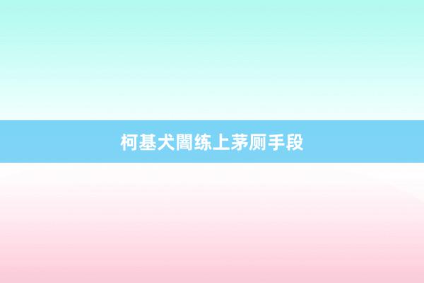 柯基犬闇练上茅厕手段